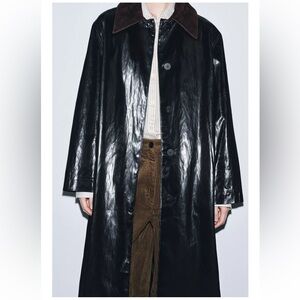 CONTRAST COLLAR SHINY TRENCH COAT ZW
COLLECTION LIMITED EDITION